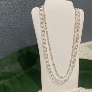 Stella & Dot Silver Chain Necklace
